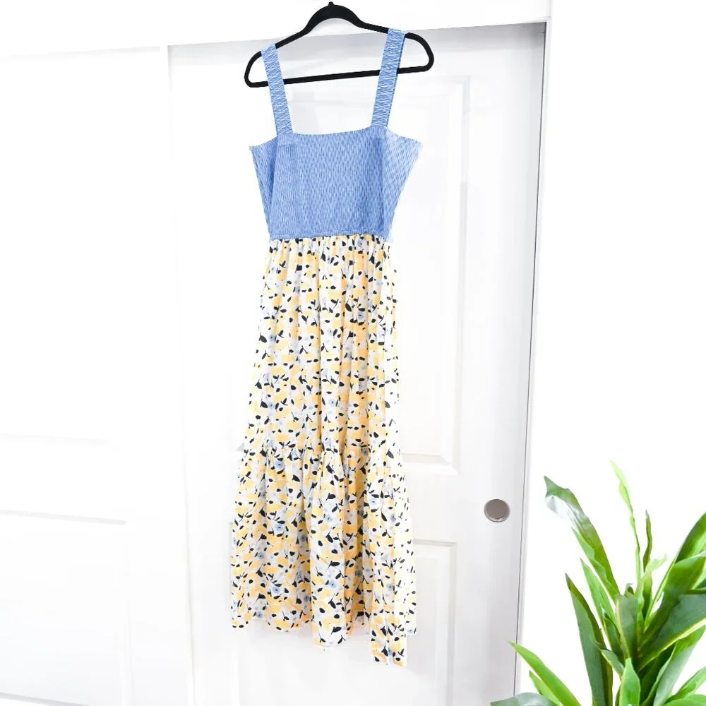 Tanya Taylor Size XL Gianna Printed Midi Dress - Picture 5 of 10